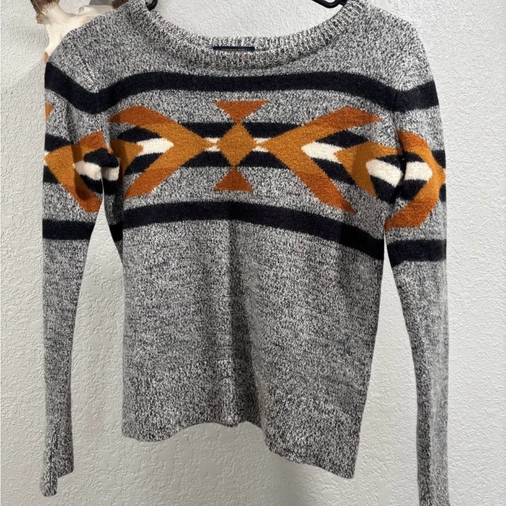 Gray Patterned Sweater